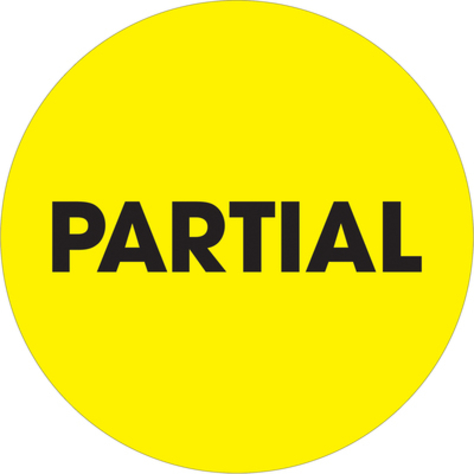 2in. Circl - "Part Fluor Yello Label 500/CS, Model# DL1277